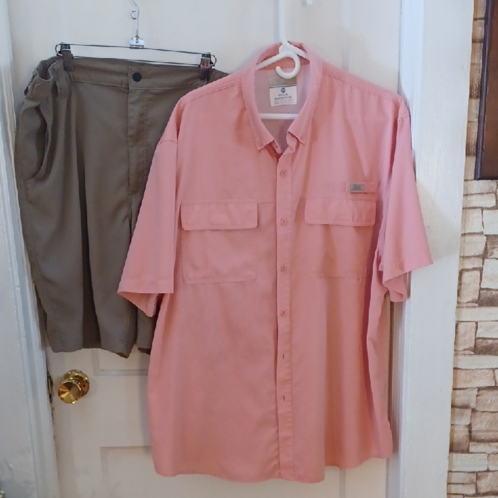 Fishing Shirt Size 2xlarge Wrangler Shorts Size 40